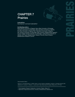 From Impacts to Adaptation: Canada in a Changing Climate 2007