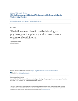 The influence of Theelin on the histology an physiology of the
