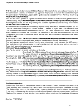 Degrees In Pseudo-Science By R Ramachandran