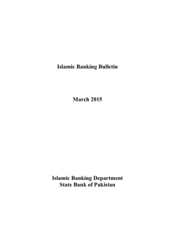 Islamic Banking Bulletin March 2015