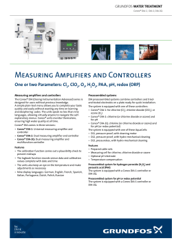 Measuring Amplifiers and Controllers