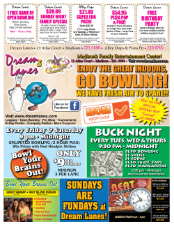go bowling! - Dream Lanes