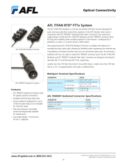 TITAN RTD FTTx System Product Profile