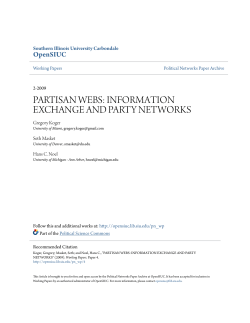 partisan webs: information exchange and party networks
