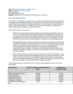 OSPI Testing Memo - Seattle Public Schools