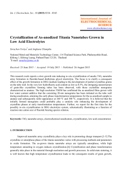Crystallization of As-anodized Titania Nanotubes Grown in Low Acid