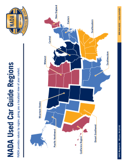 NADA Used Car Guide Regions N