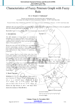 Characteristics of Fuzzy Petersen Graph with Fuzzy Rule