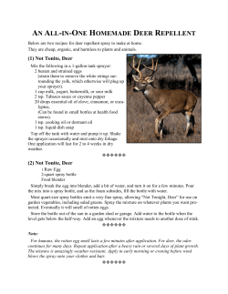an all-in-one homemade deer repellent