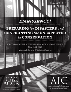 CAC ACCR CAC ACCR - American Institute for Conservation of