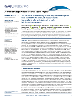 The structure and variability of Mars dayside thermosphere from