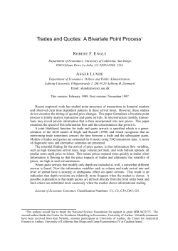 Trades and Quotes: A Bivariate Point Process