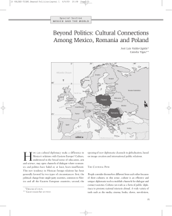 Beyond Politics: Cultural Connections Among Mexico, Romania and