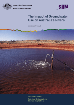 The Impact of Groundwater Use on Australia`s Rivers