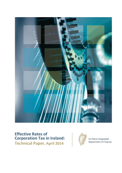 Effective Rates of Corporation Tax in Ireland