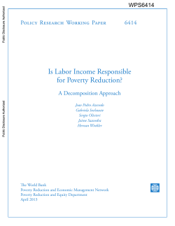 Is Labor Income Responsible for Poverty