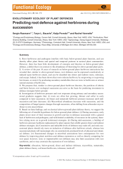 Predicting root defence against herbivores during succession
