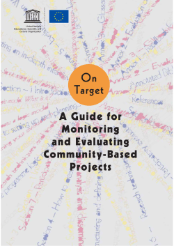 On target: a guide for monitoring and evaluating community