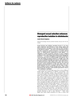 Divergent sexual selection enhances reproductive isolation in