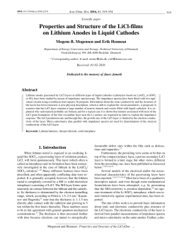 Properties and Structure of the LiCl