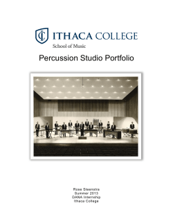 Percussion Studio Portfolio