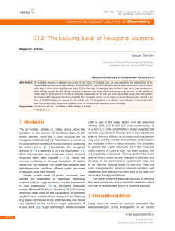 C12: The building block of hexagonal diamond