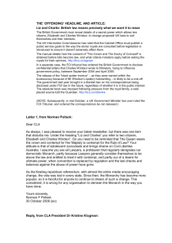 Read the correspondence - Civil Liberties Australia