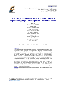 Technology Enhanced Instruction: An Example of English Language