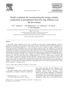 Model evaluation for reconstructing the oxygen isotopic composition