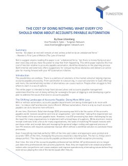 the cost of doing nothing: what every cfo should