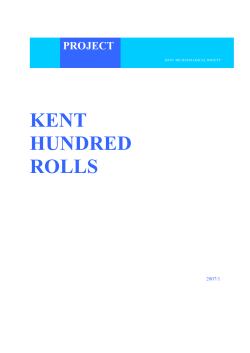 National Archives Kent Hundred Rolls
