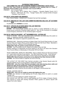 to - Clevedon Town Council
