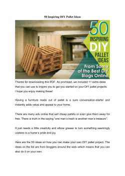 50 Inspiring DIY Pallet Ideas