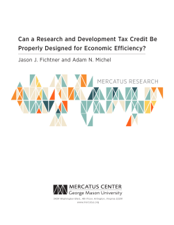 Can a Research and Development Tax Credit Be
