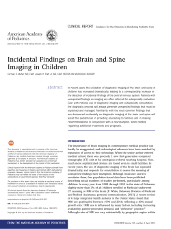 Incidental Findings on Brain and Spine Imaging in