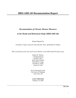 Documentation of Chronic Disease Measures in the Health and