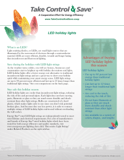 LED holiday lights - Macon Electric Cooperative