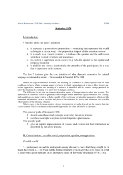 Discussion led by Adrian Brasoveanu.