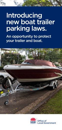 Introducing new boat trailer parking laws.