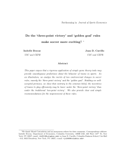 Do the `three-point victory` and `golden goal` rules make soccer more