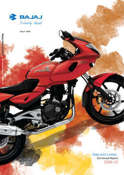 Bajaj Auto Ltd : Annual Report 2009-10