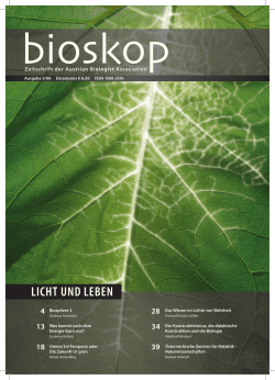 licht und leben - Austrian Biologist Association