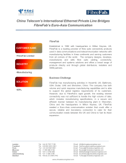 China Telecom`s International Ethernet Private Line Bridges