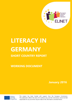 literacy in germany