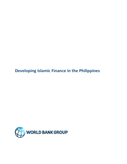 Developing Islamic Finance in the Philippines