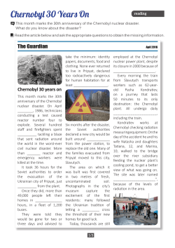 Chernobyl 30 Years On
