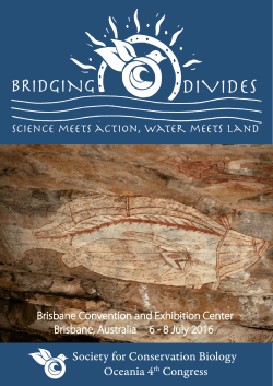 Society for Conservation Biology Oceania 4th Congress