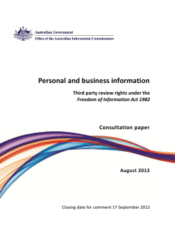 Personal and business information: Third party review rights