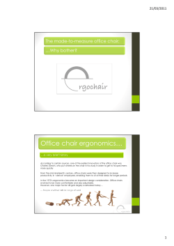 ErgoChair presentation