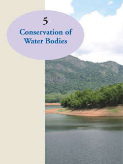 Conservation of Water Bodies - Ministry of Environment and Forests